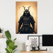 Poster Guerrier samouraï épique Armure japonaise (Bureau à domicile)