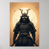 Poster Guerrier samouraï épique Armure japonaise (Devant)