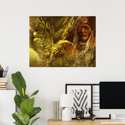 Poster Guerrier solitaire II (Bureau à domicile)