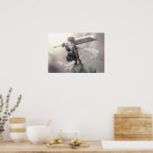 Poster Guerrier solitaire regardant le ciel (Cuisine)