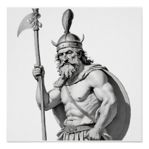 Poster Guerrier viking.