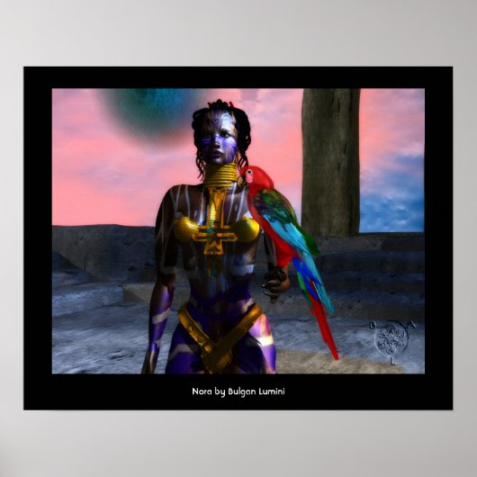 POSTER GUERRIÈRE CYBER NORA1 (Devant)