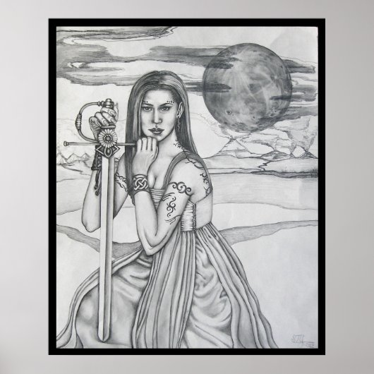 Poster Guerrière de l'Apocalypse (Devant)