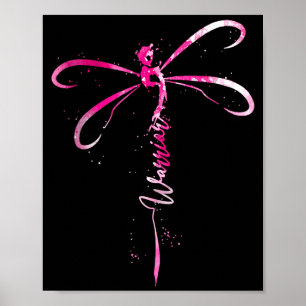 Poster Guerrière du cancer du sein Sensibilisation au can