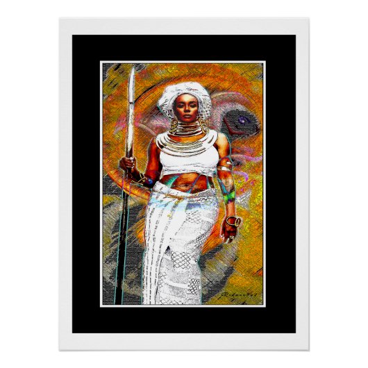 Poster Guerrière Féminine (Devant)