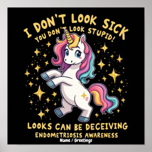 Poster Guerrière Licorne Forte pour la Sensibilisation à