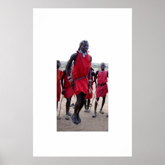 Poster Guerriers masaïs au Kenya (Devant)