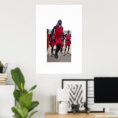 Poster Guerriers masaïs au Kenya (Bureau à domicile)