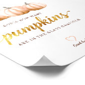Poster Guess How Many Pumpkins Sign | Orange Fall Game (Coin)