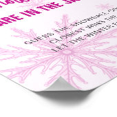 Poster Guess How Many Snowballs Winter Baby Shower (Coin)