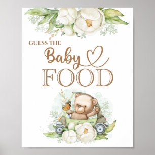 Poster "Guess the Baby Food" de Teddy Bear Baby Be