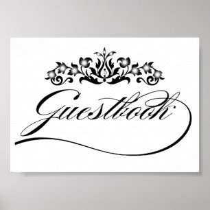 Poster Guestbook Sign - Guestbook Wedding Sign