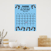 Poster Guichet Date d'échéance Calendrier avec empreintes (Cuisine)