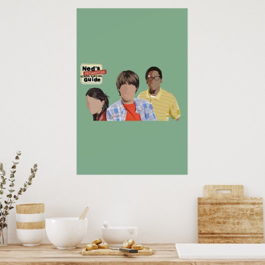 Poster guide de survie à l'école déclassifié (Cuisine)