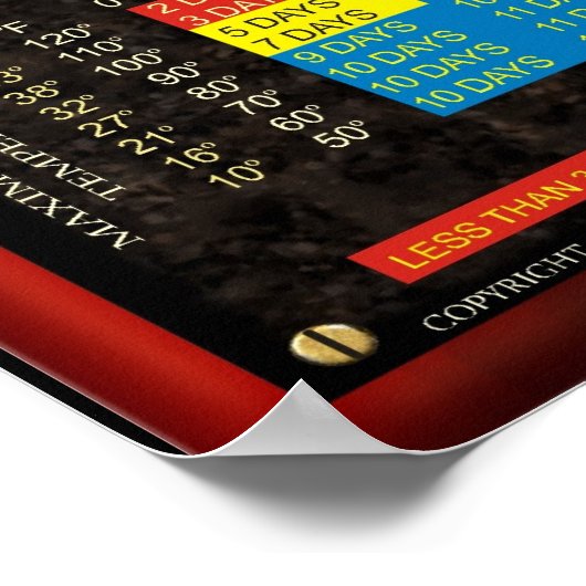 POSTER GUIDE DE SURVIE D'URGENCE (Coin)