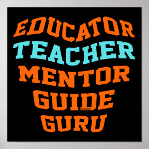 POSTER GUIDE DU MENTOR ENSEIGNANT ÉDUCATEUR GURU