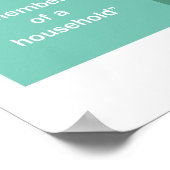 Poster Guide linguistique extra-large famille inclus (Coin)