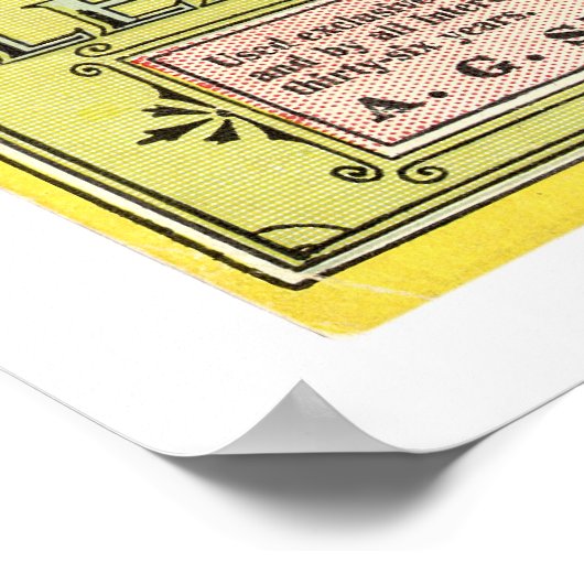 Poster Guide officiel de baseball 1913 (Coin)