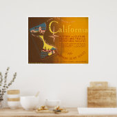 Poster Guide to California 1940 WPA (Cuisine)