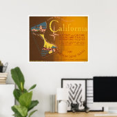 Poster Guide to California 1940 WPA (Bureau à domicile)