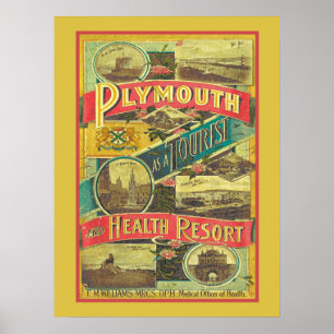 Poster Guide Vintage voyage et touristique d'Angleterre