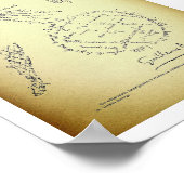 Poster Guillaume Apollinaire, Poème Calligramme (1920) (Coin)