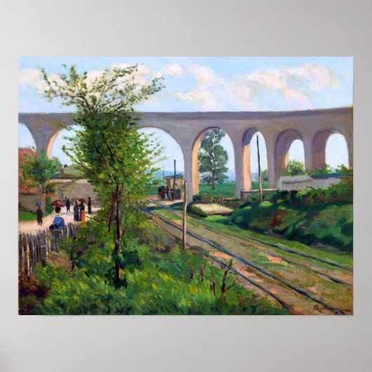 Poster Guillaumin - L'Aqueduc Arcueil Du Chemin De Fer Sc (Devant)