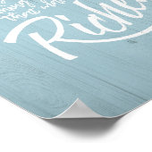 Poster Guillemet - bois rustique (Coin)