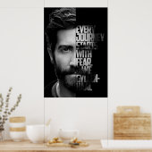 Poster Guillemet noir et blanc Jake Gyllenhaal (Cuisine)