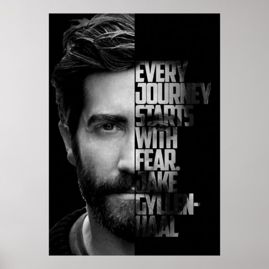 Poster Guillemet noir et blanc Jake Gyllenhaal (Devant)