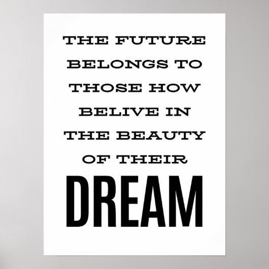 Poster Guillemets auto-motivants (Devant)