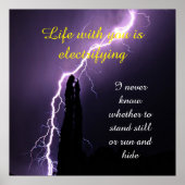 Poster Guillemets de boulon de foudre (Devant)