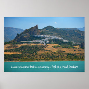 Poster Guillemets de voyage humoristiques - Espagne Poste