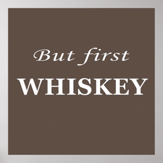 Poster guillemets de whiskey (Devant)
