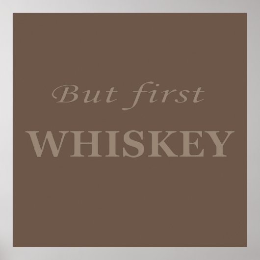 Poster guillemets de whiskey (Devant)