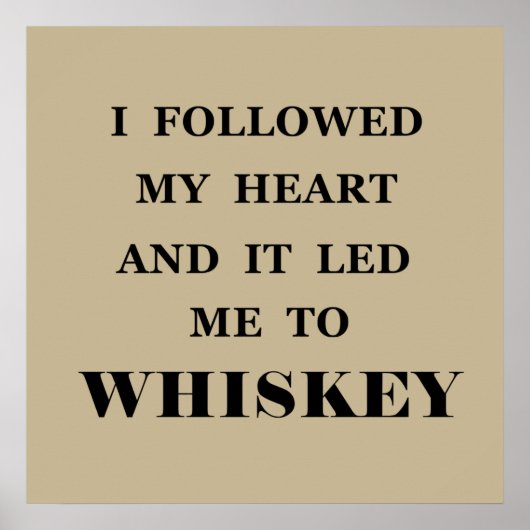 Poster guillemets de whiskey (Devant)