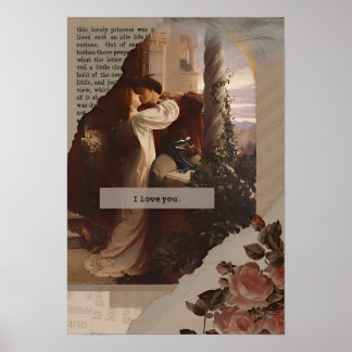 Poster Guillemets esthétiques, cottagecore, art, femelle