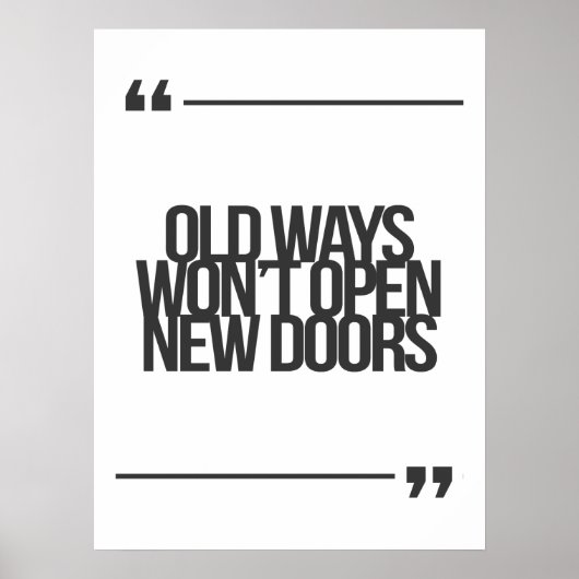 Poster Guillemets inspirants et motivants (Devant)