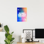 Poster Guillemets inspirants et motivants (Bureau à domicile)