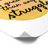 Poster Guillemets inspirants pour acceptation de soi (Coin)