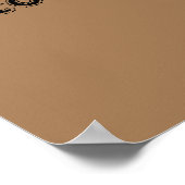 Poster Guillemets Motivation GYM Et Brown léger (Coin)