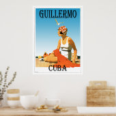 Poster Guillermo Cuba Vintage années 1920 (Cuisine)