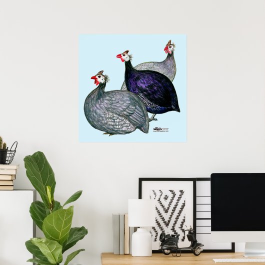 Poster Guineas trois (Bureau à domicile)