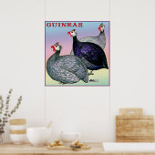 Poster Guineas Trois Fowl (Cuisine)