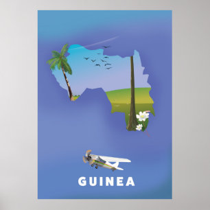 Poster Guinée Afrique du Sud Photographie de l'affiche de