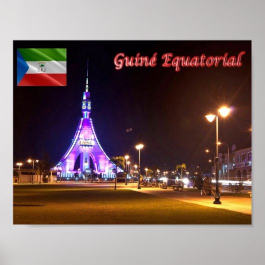 Poster Guinée équatoriale - Bata - Torre de la Libertad - (Devant)