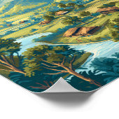 Poster Guinée équatoriale Illustration Voyage Art Vintage (Coin)