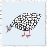 Poster Guinée Fowl Bird<br><div class="desc">Une poule de Guinée mignonne et décalée pour les fermiers,  les amateurs d'oiseaux et n'importe qui d'autre !</div>