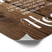 Poster Guirlande lumineuse rustique enseigne à bougie sou (Coin)