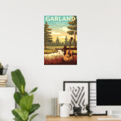 Poster Guirlande Vintage Texas (Bureau à domicile)